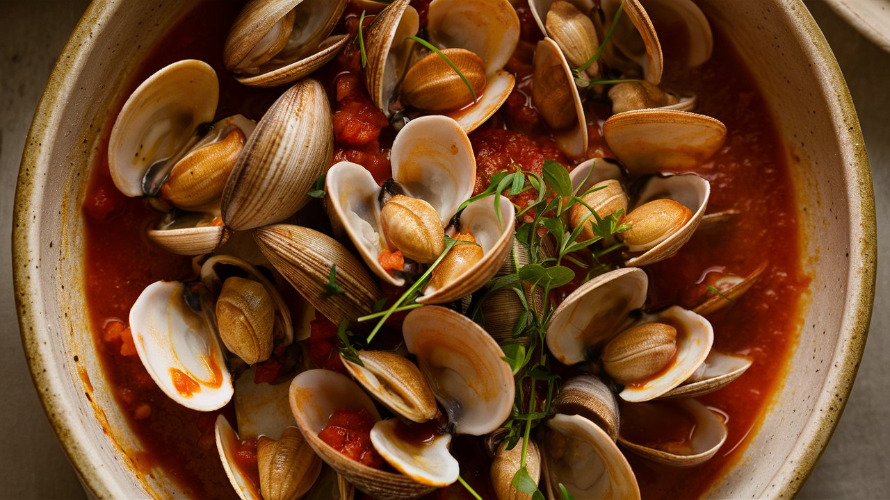 Almejas a la marinera caseras