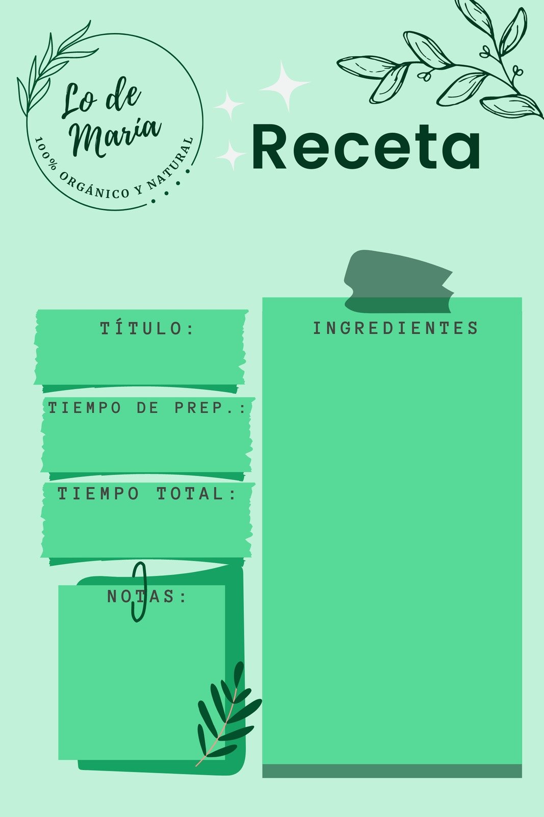 Plantillas para Recetas Word: ¡Descarga GRATIS las MEJORES!